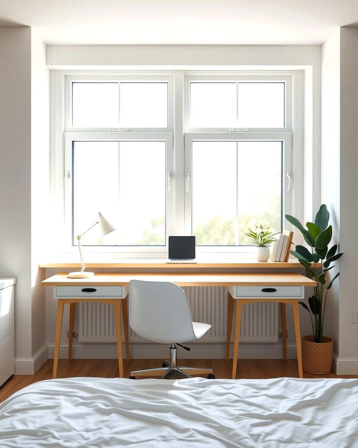 Incorporate a Window Facing Desk