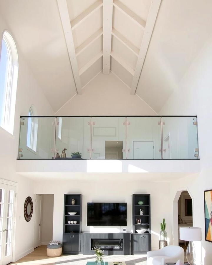 Incorporating Glass Railings for a Lofted View