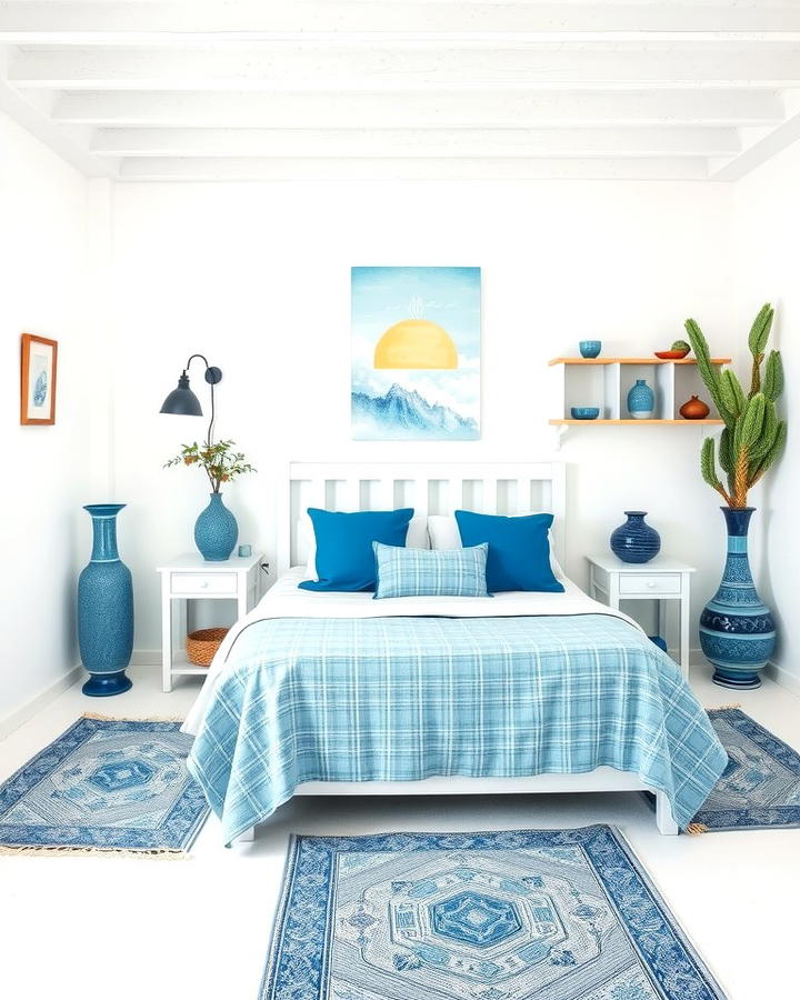 Incorporating White and Blue Tones