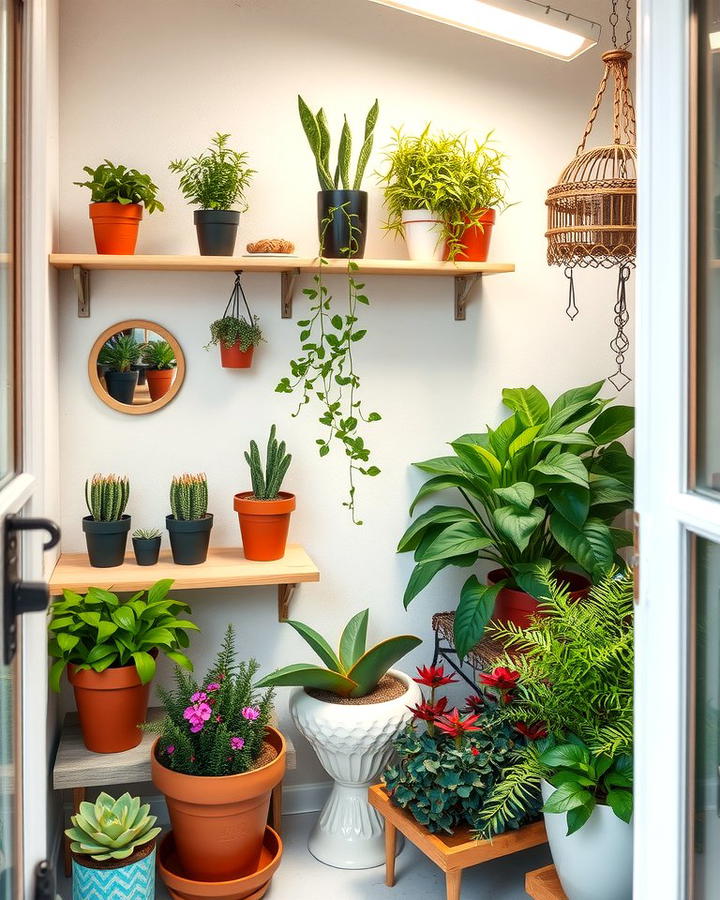 Indoor Greenhouse Corner