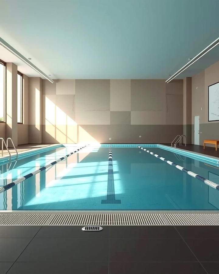 Indoor Lap Pool for Fitness Enthusiasts