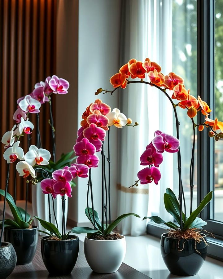 Indoor Orchid Displays for Sophistication