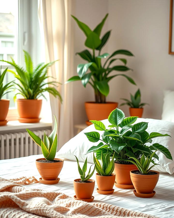 Indoor Plants in Terracotta Pots