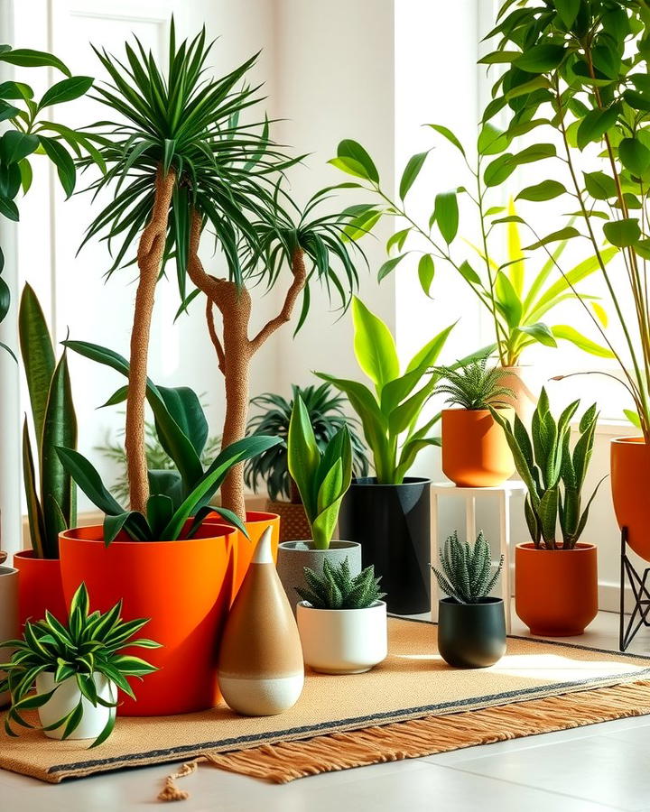 Indoor Plants with Unique Planters