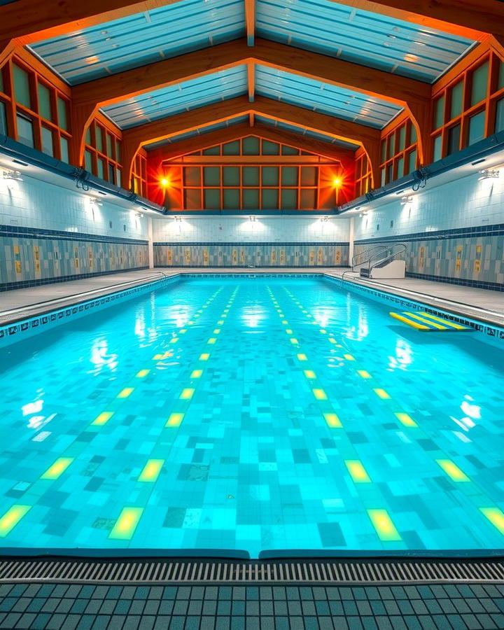 Indoor Pool with Heated Flooring