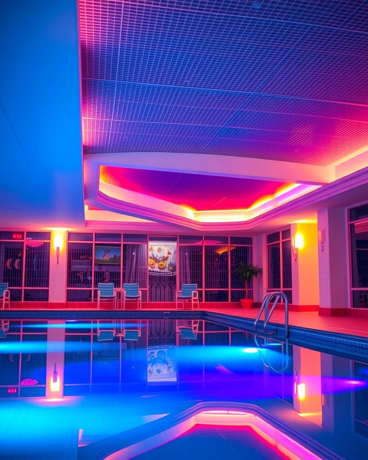 Indoor Pool with LED Lighting 2