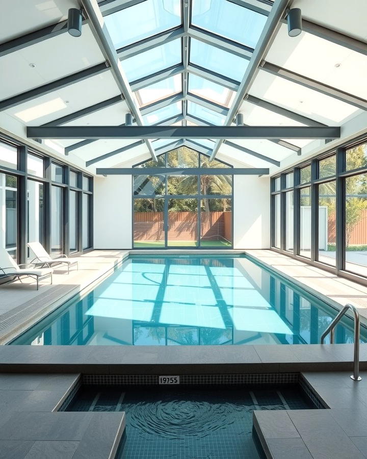 Indoor Pool with Retractable Walls