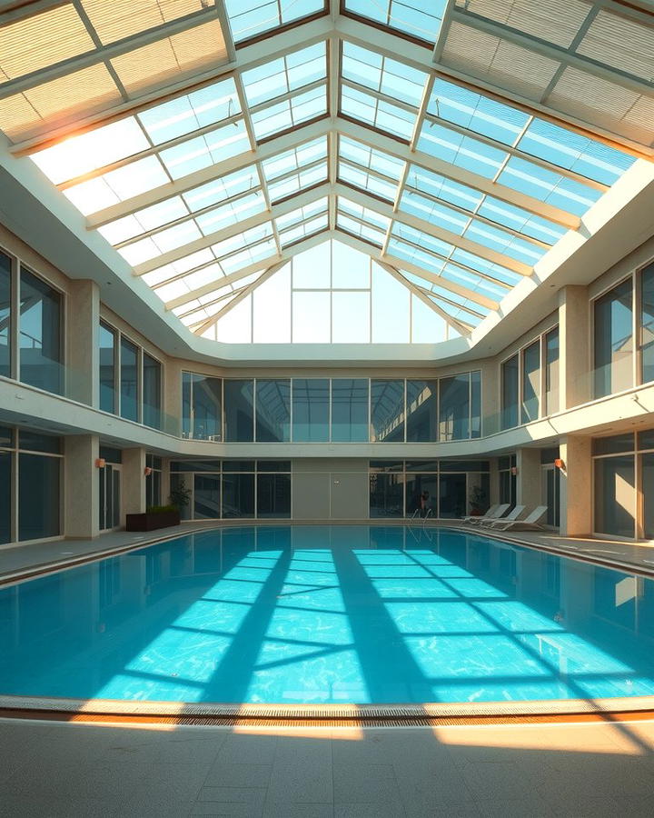 Indoor Pool with Skylights