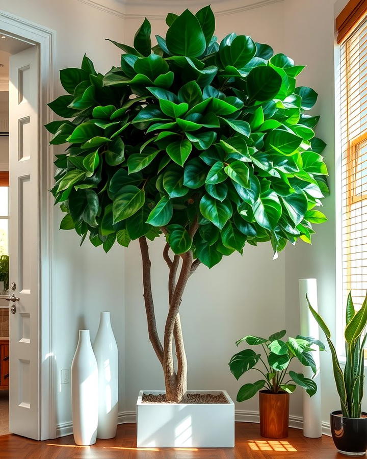 Indoor Tree Corners for a Dramatic Effect