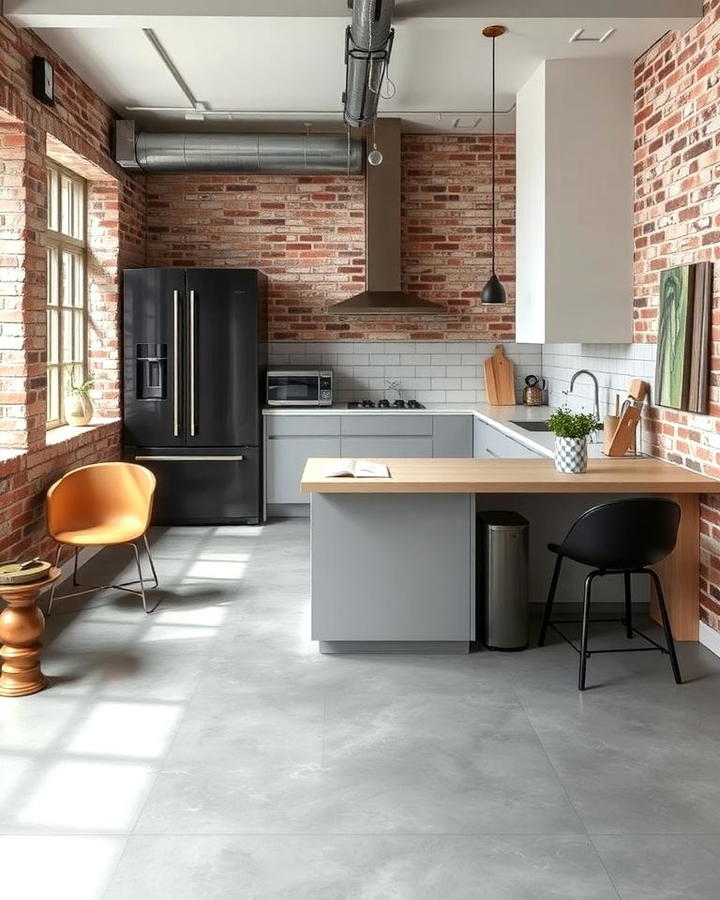 Industrial Gray Linoleum