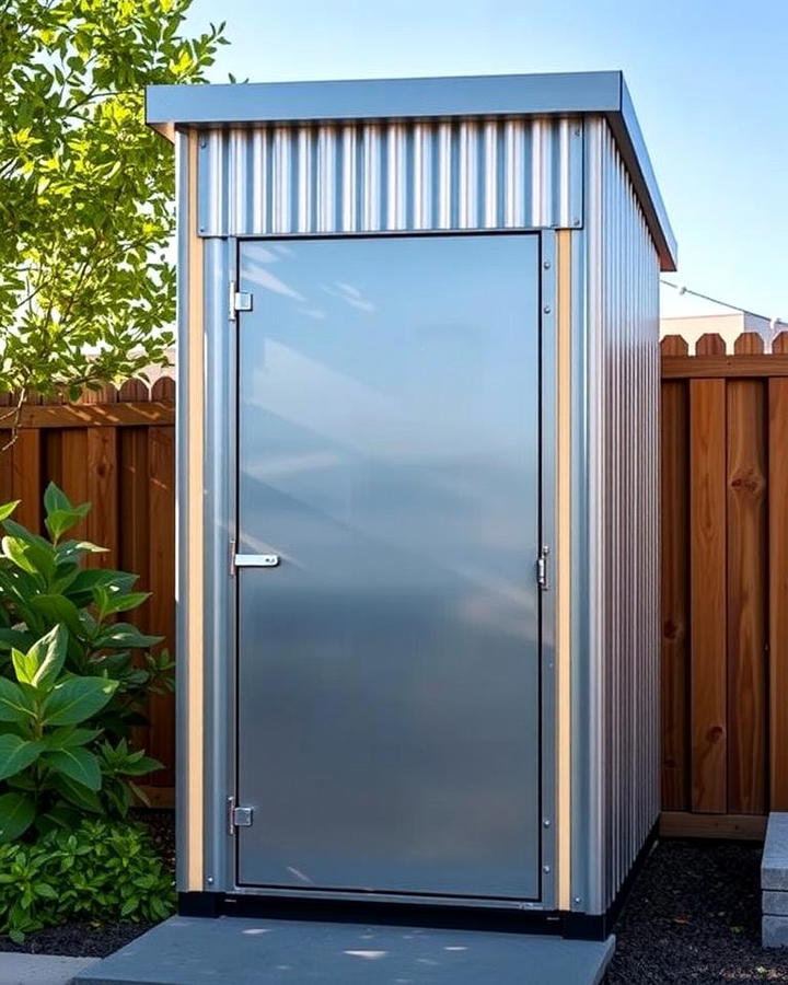 Industrial Inspired Metal Outhouse