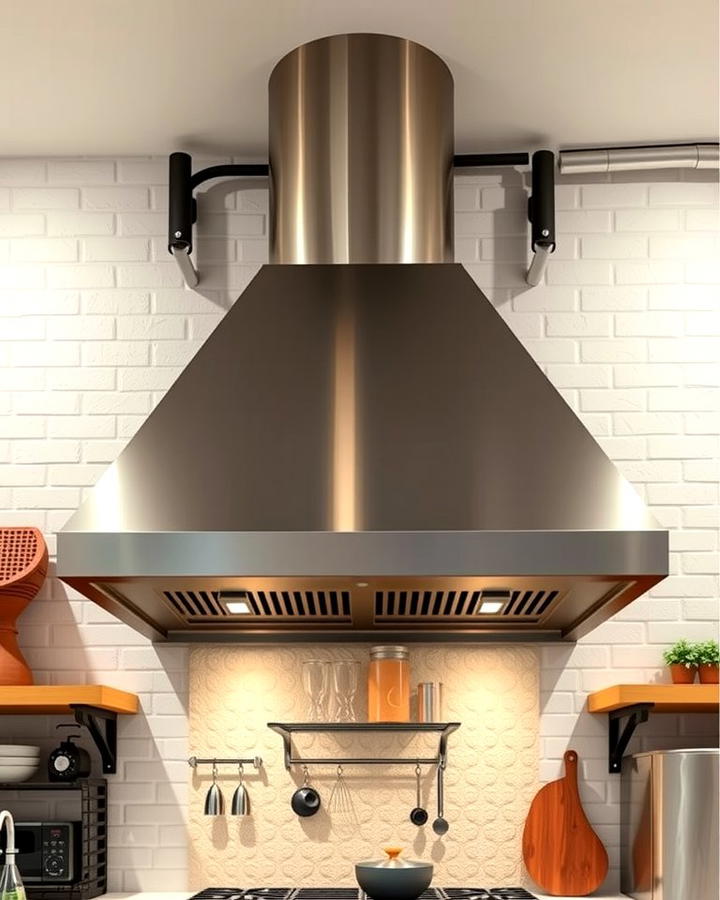 Industrial Inspired Stainless Vent Hood