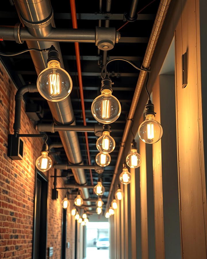 Industrial Pipe Lights for Edgy Style