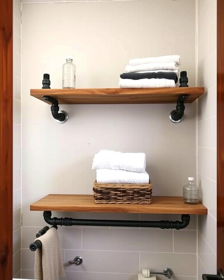 Industrial Pipe Shelves