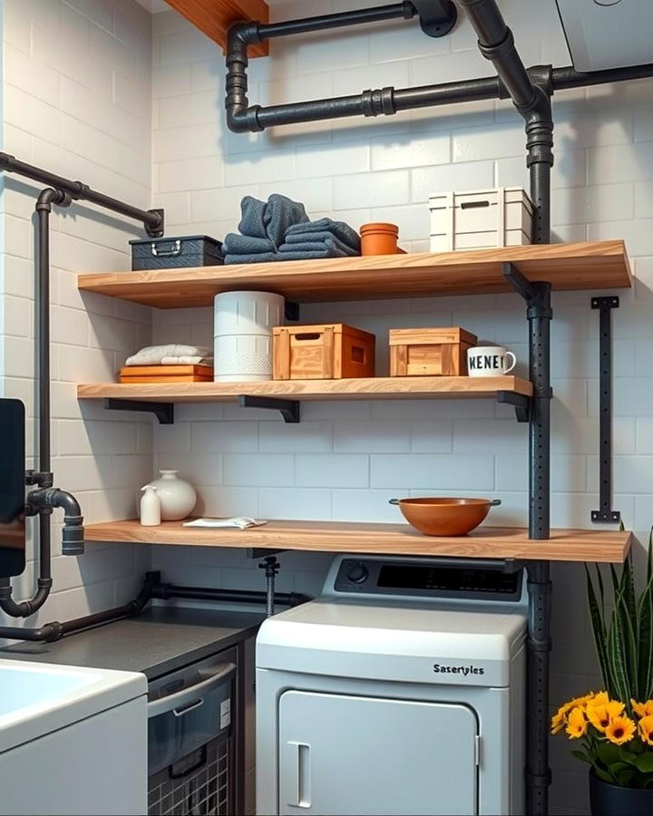 Industrial Pipe Shelving