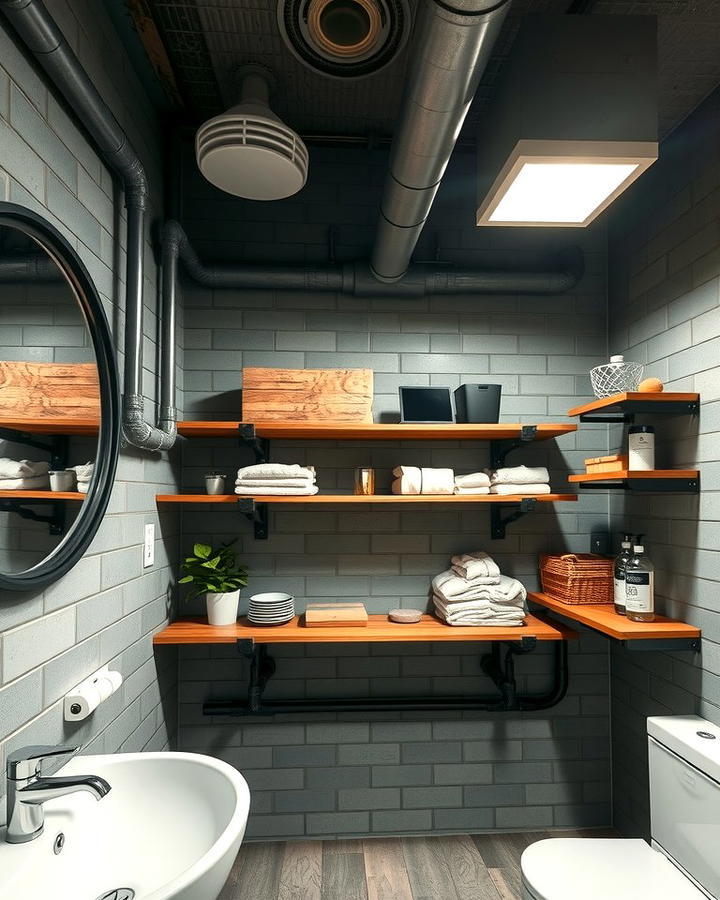 Industrial Pipe Shelving