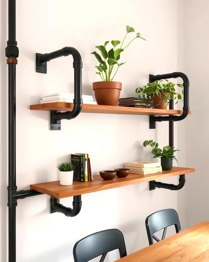 Industrial Pipe Shelving