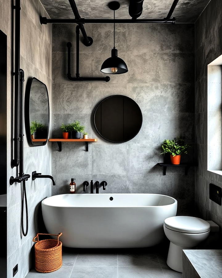 Industrial Style Bathroom Design