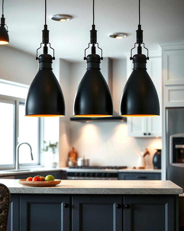 Industrial Style Black Pendant Lighting