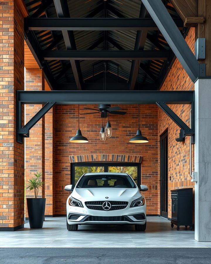 Industrial Style Car Porch