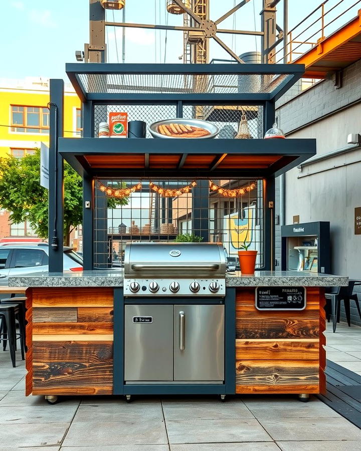 Industrial Style Grill Station