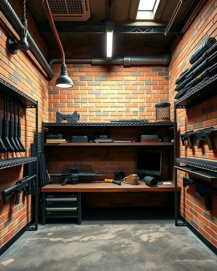 Industrial Style Gun Room