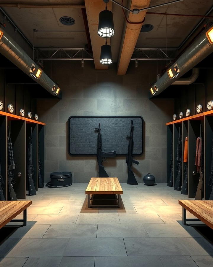 Industrial Style Gun Rooms