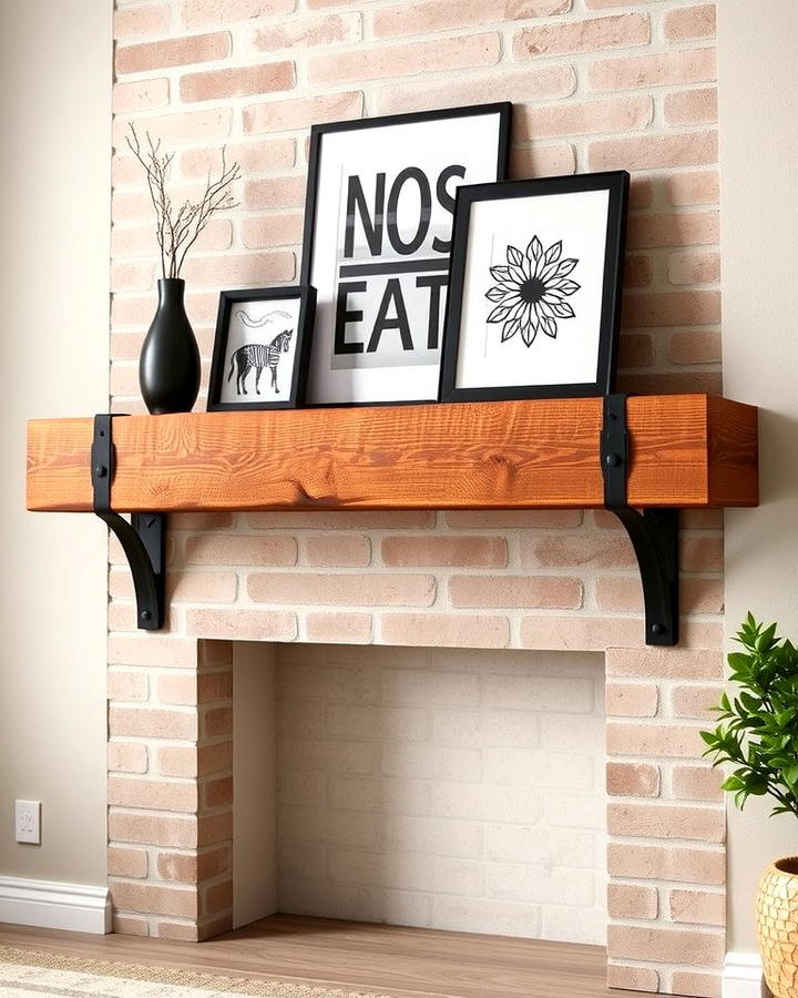 Industrial Style Mantel