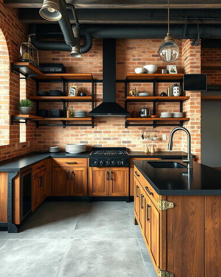 Industrial Style with Dark Accents