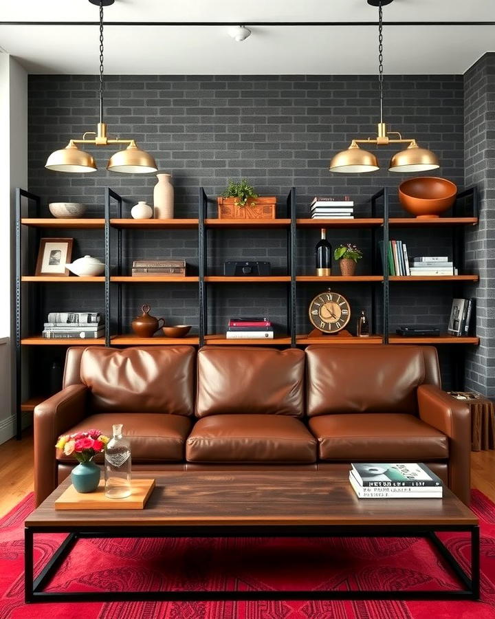 Industrial Style with Metallic Accents