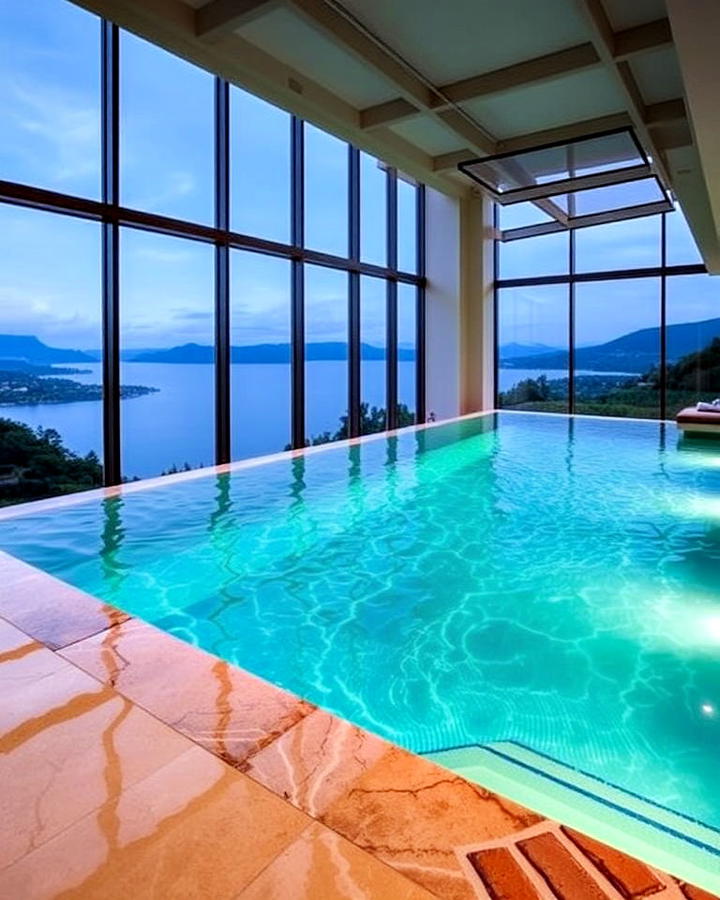 Infinity Edge Indoor Pool Idea