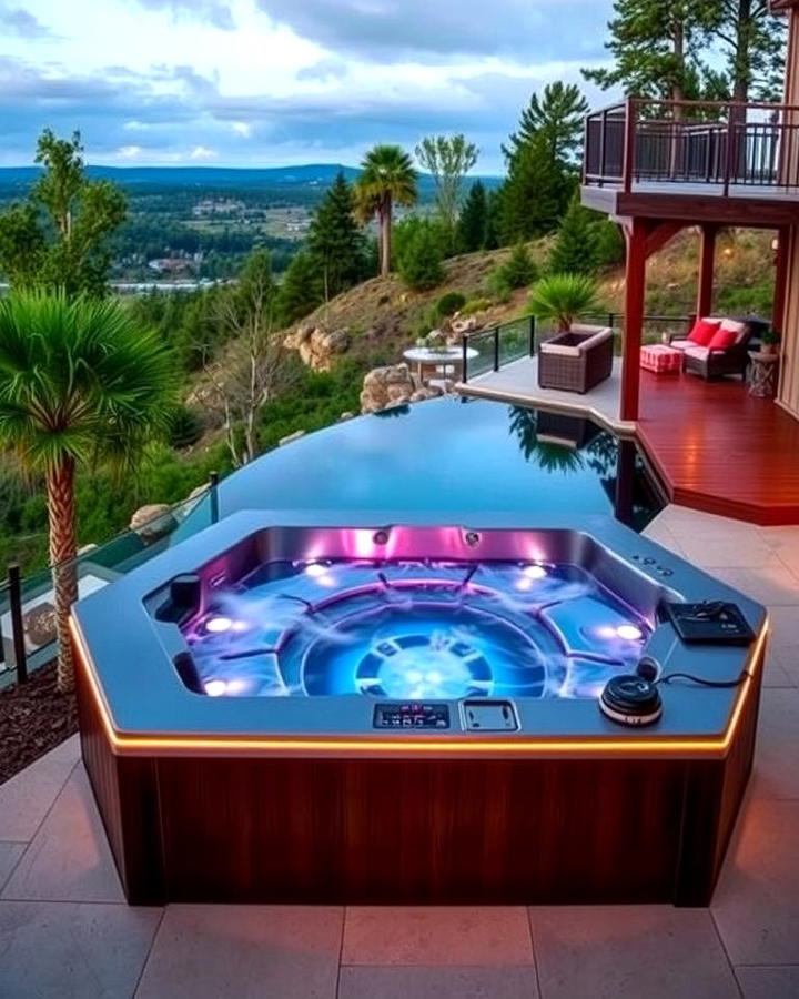 Infinity Edge Sunken Hot Tub