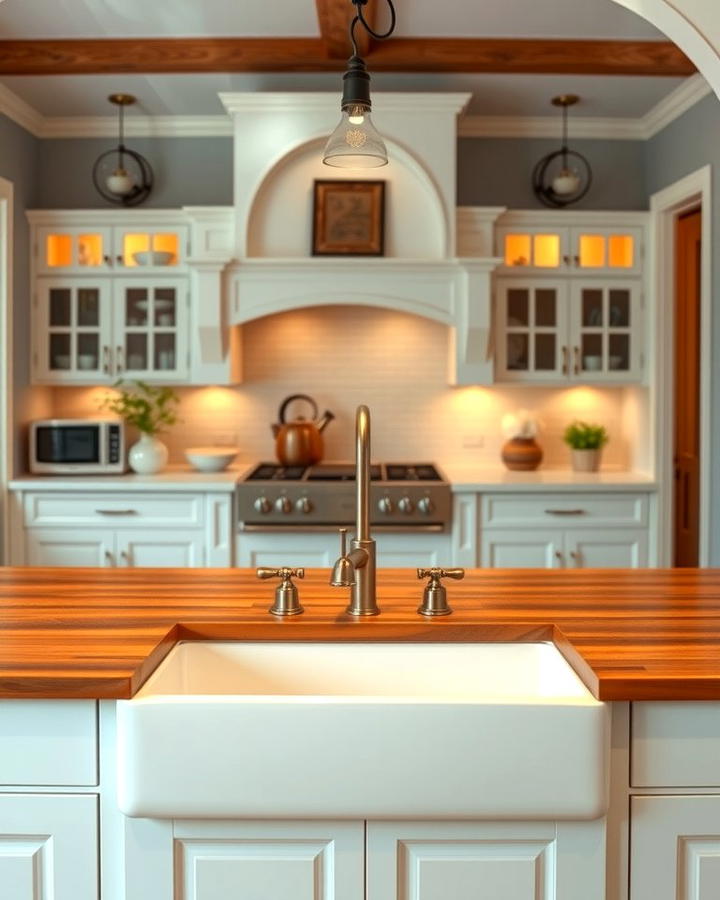 Install a Farmhouse Sink