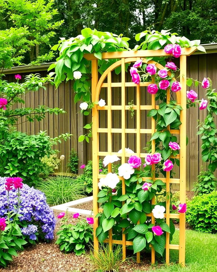 Install a Trellis for Climbing Plants