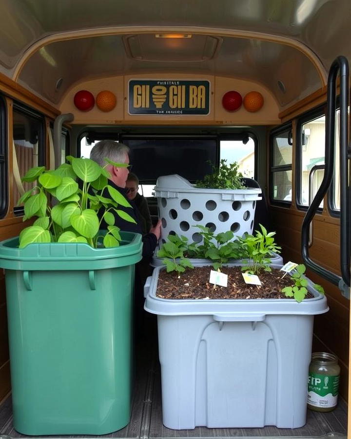 Integrate Composting Bins for Organic Fertilizer