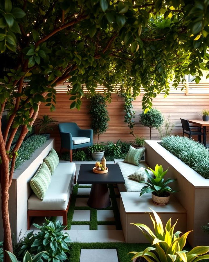 Intimate Sunken Seating Area