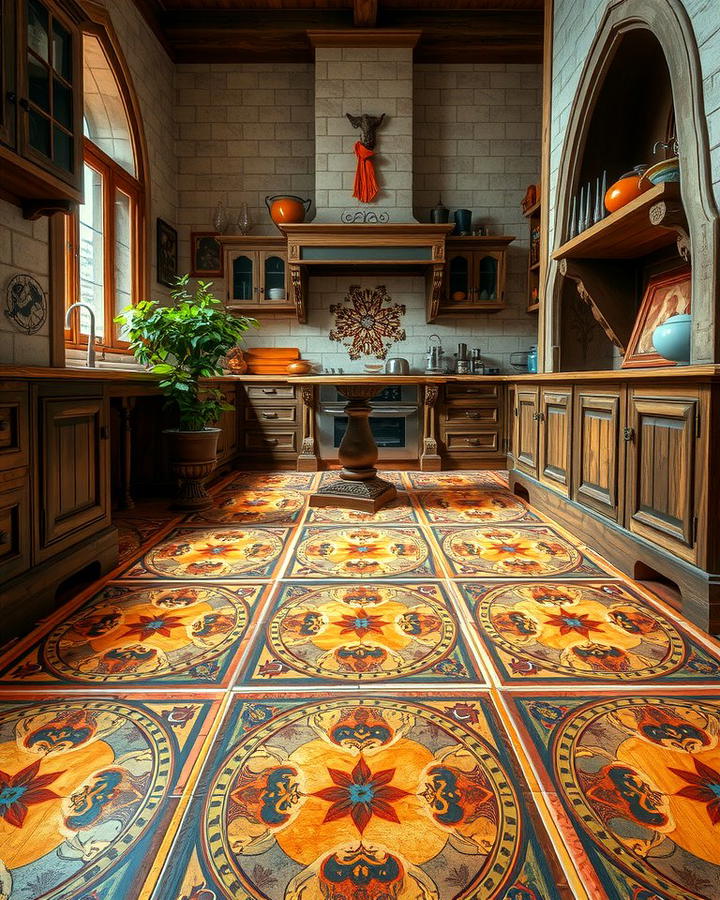 Intricate Tile Flooring