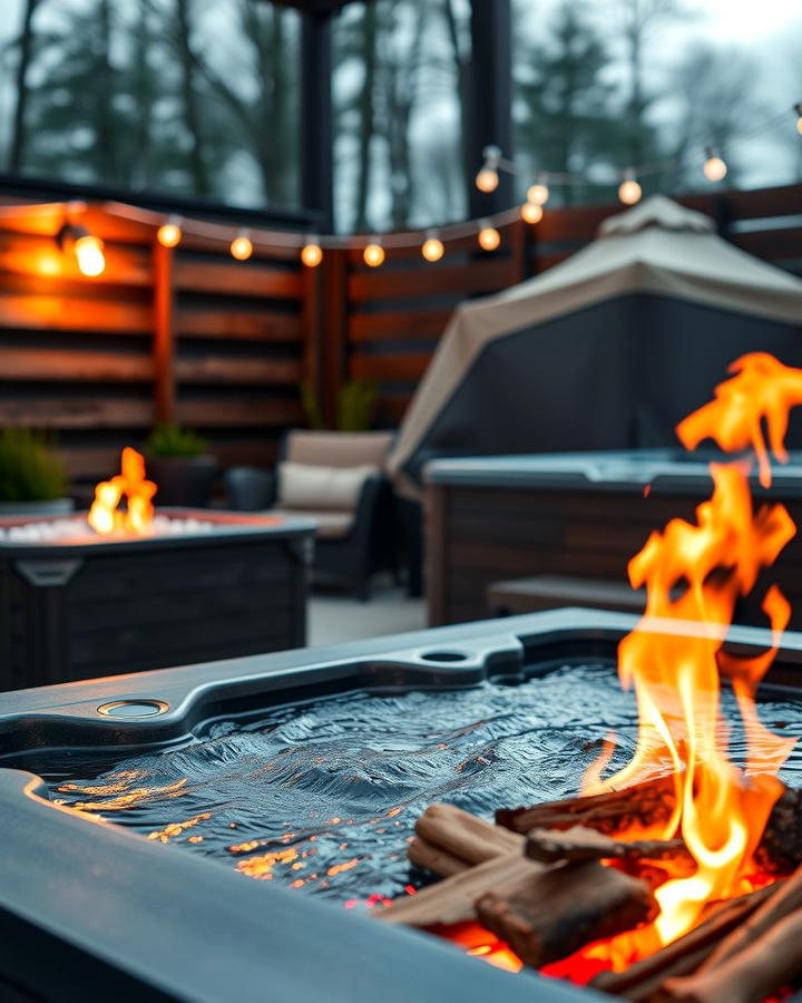 Introduce a Fire Pit for Warmth and Charm