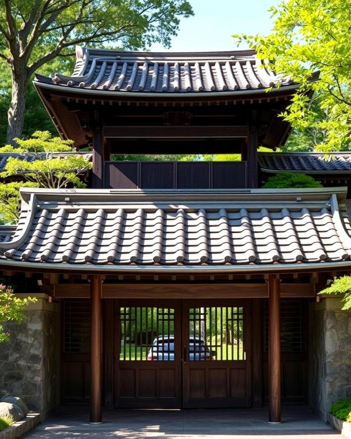 Irimoya Style Roof Gate