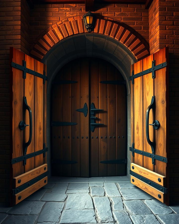 Iron Bound Wooden Doors