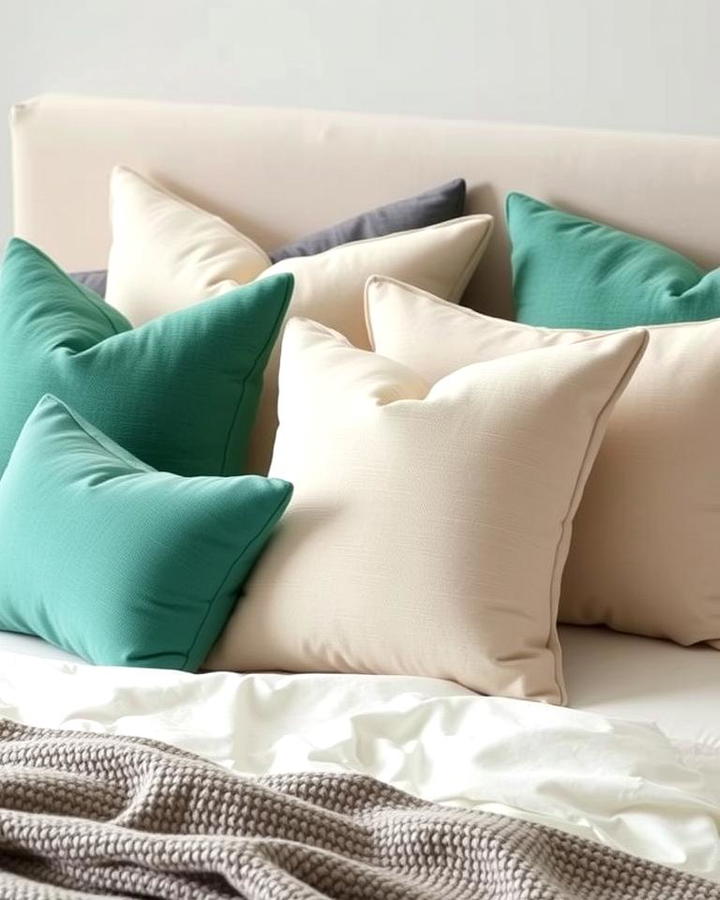 Jade Green Accent Pillows