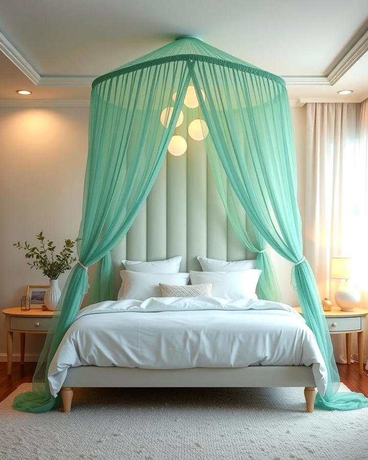 Jade Green Bed Canopy