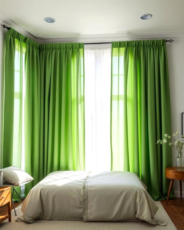 Jade Green Curtains