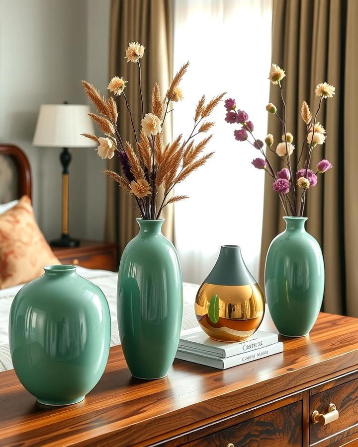 Jade Green Decorative Vases