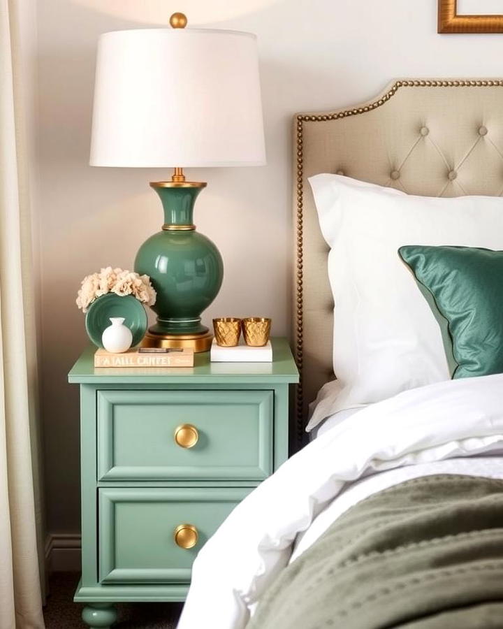 Jade Green Nightstand