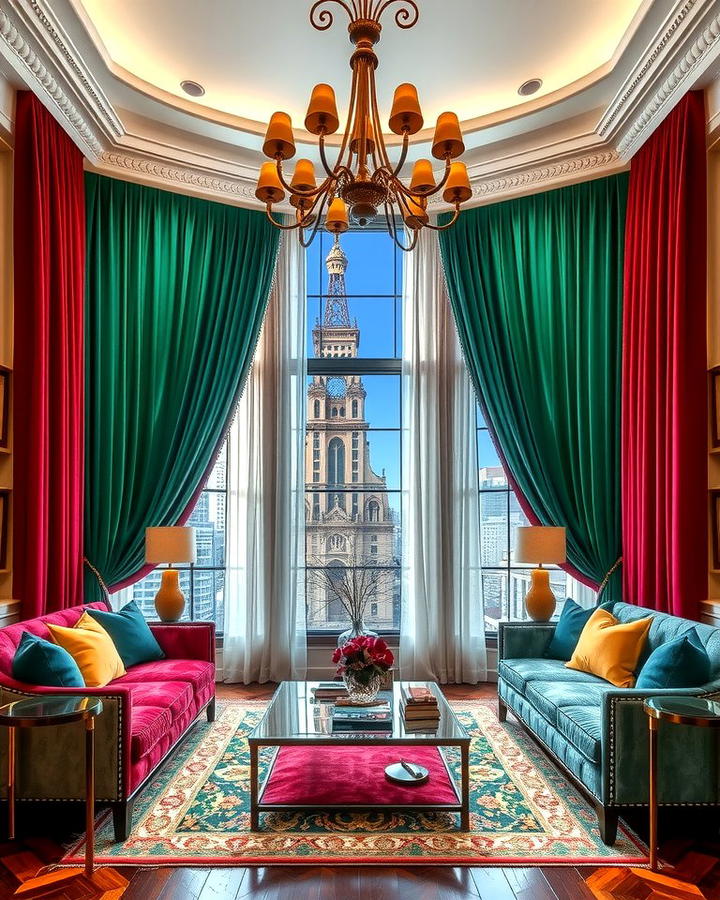 Jewel Toned Curtains