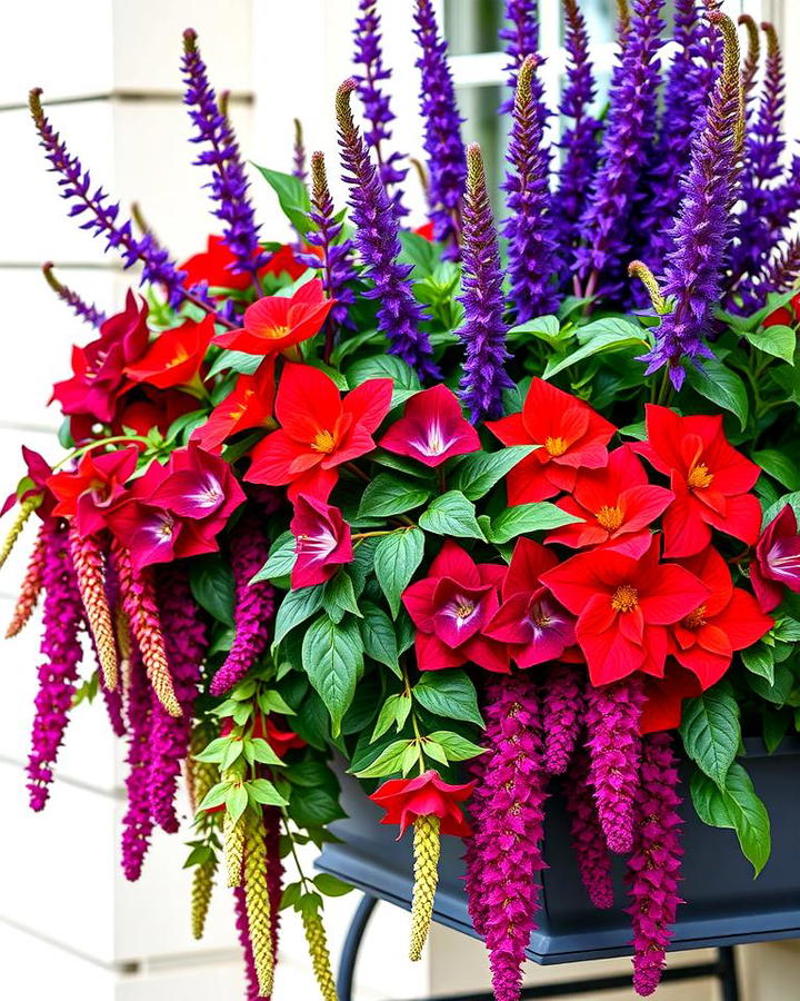 Jewel Tones with Amaranth and Purple Salvia