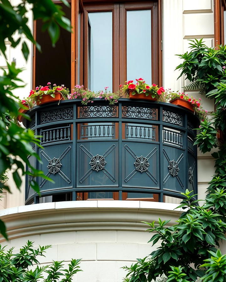 Juliet Balcony with Decorative Panels