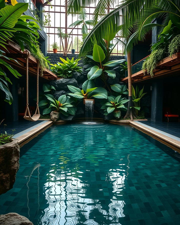 Jungle Themed Lagoon Pool