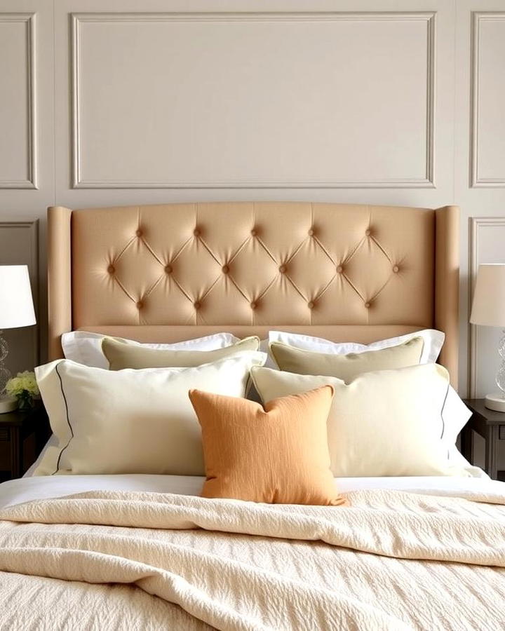 Khaki Upholstered Headboard